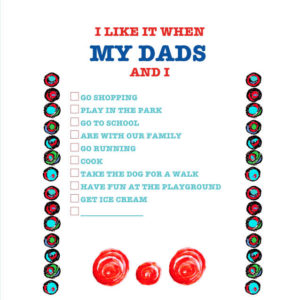 My dads. A gift for kids with two Dads