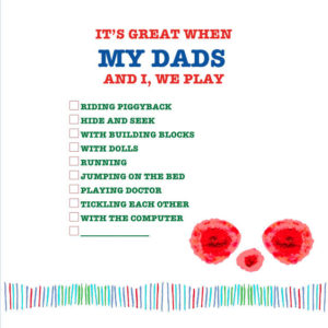 My dads. A gift for kids with two Dads