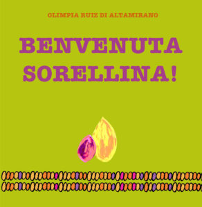 Benvenuta sorellina! Un libro per raccogliere i disegni del fratello maggiore.