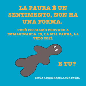 La mia paura, un libro da disegnare per parlare delle paure dei bambini.