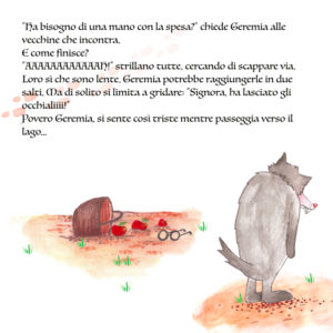 Geremia, il lupo buono, incontra Cappuccetto Rosso