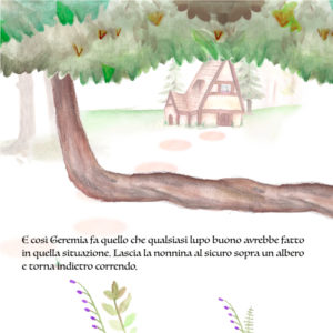 Geremia, il lupo buono, incontra Cappuccetto Rosso
