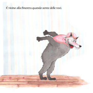 Geremia, il lupo buono, incontra Cappuccetto Rosso