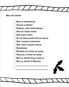 Il mio racconto di Natale - Un libro da completare